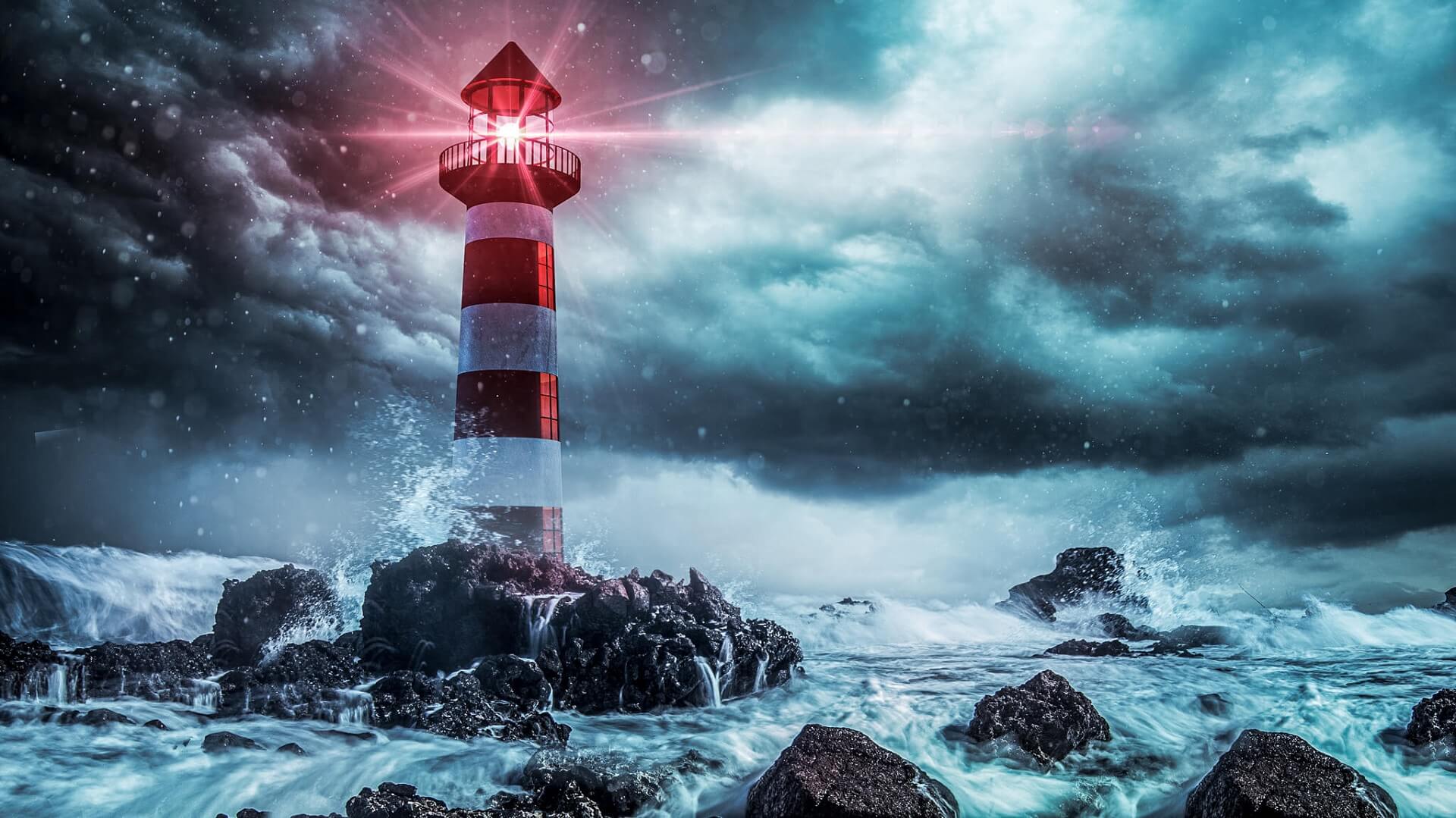 Lighthouse in stormy water - TrendTalk 10